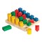 Guidecraft Wooden Colorful Shapes and Sizes Geo Forms